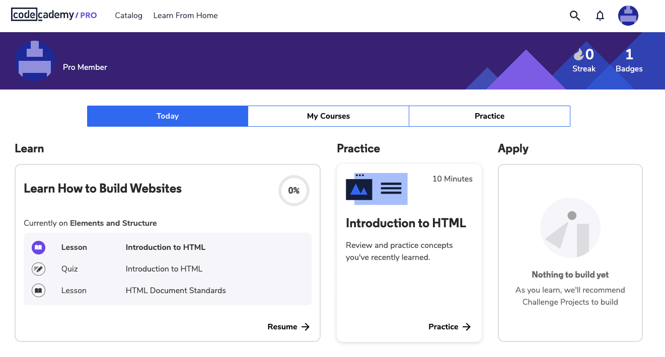 Kursy online z programowania na codecademy są dla osób, które znają angielski.
