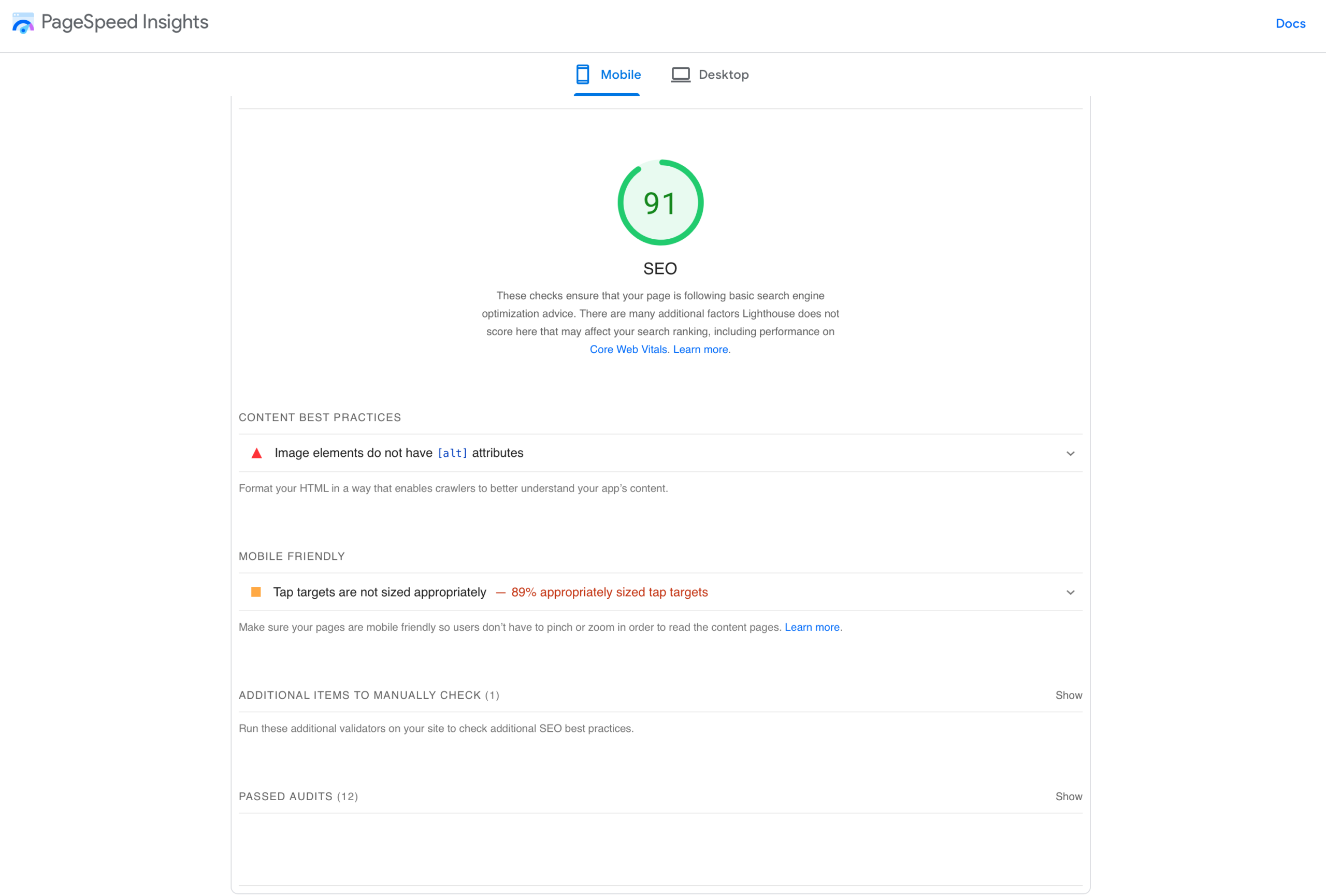 jak sprawdzić szybkość strony (narzędzie PageSpeed Insights)