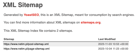 plik sitemap xml
