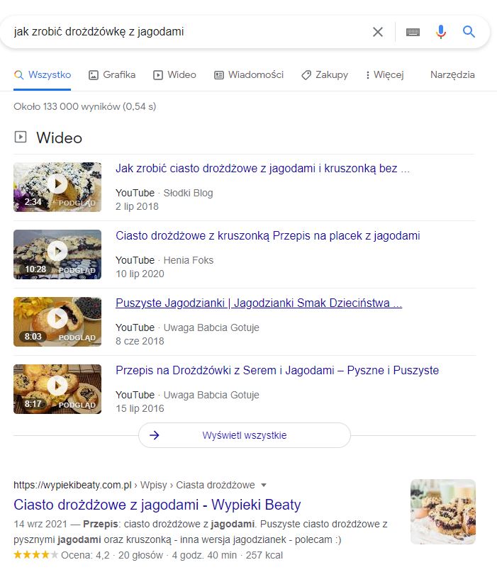 pozycjonowanie YouTube w Google