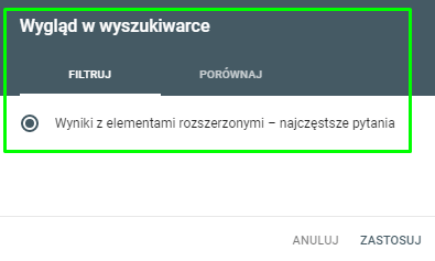 Wygląd w wyszukiwarce